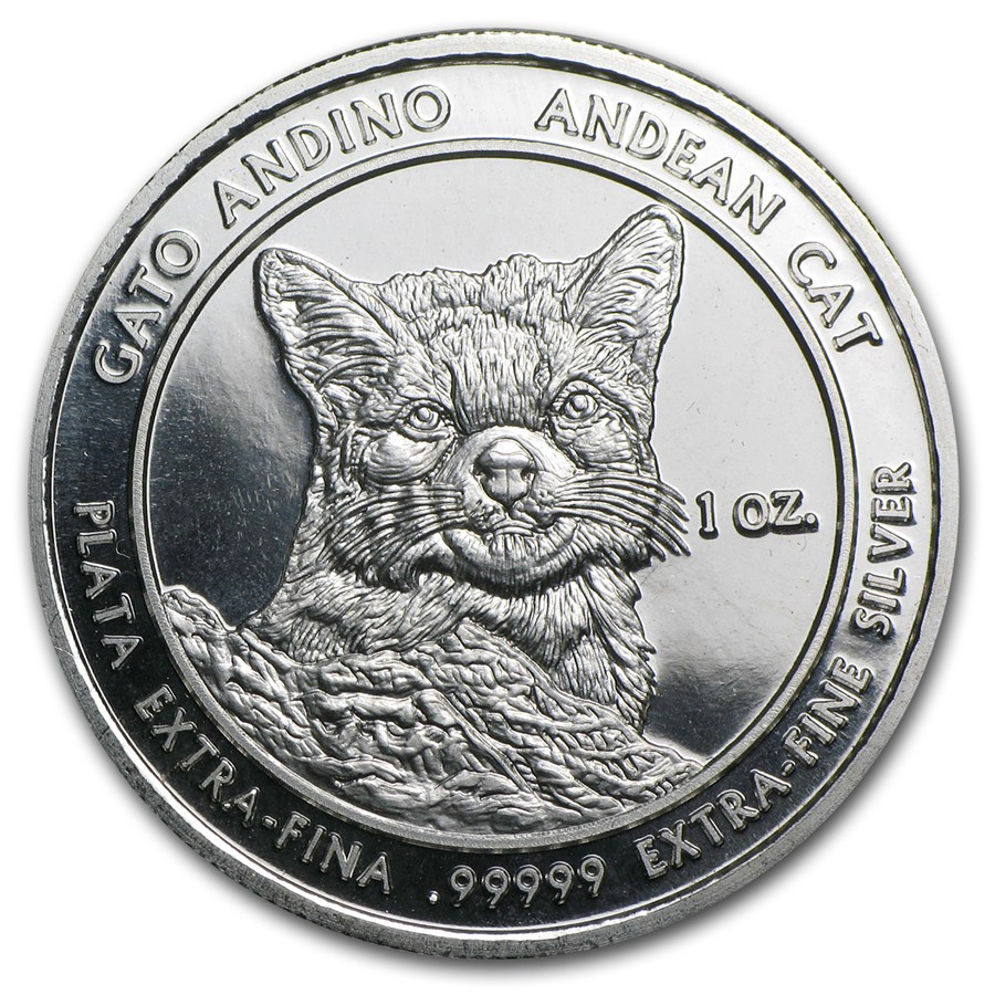 Silver Andean Cat Coin 2010 - 1 oz